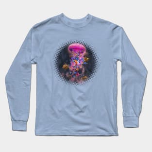 Pink Space Jellyfish Long Sleeve T-Shirt